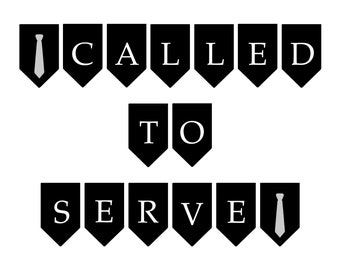 Missionary Banner Printable – Called to Serve, Farewell, Homecoming (Digital Download)