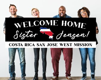 Welcome Home Missionary Banner – Custom Mission Homecoming Yard Sign (6'x2')