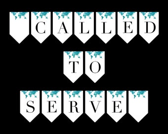 Missionary Banner Printable - Rufen, Abschied, Heimkehr (Digitaler Download)