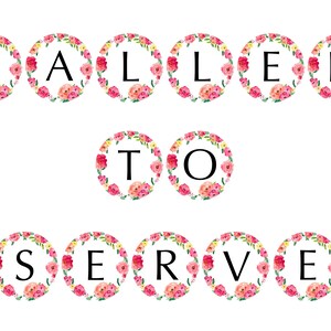 Called to Serve Missionary Banner Printable - Missionary Call Opening - Missionary Farewell Bunting Banner - Missionary Homecoming Banner