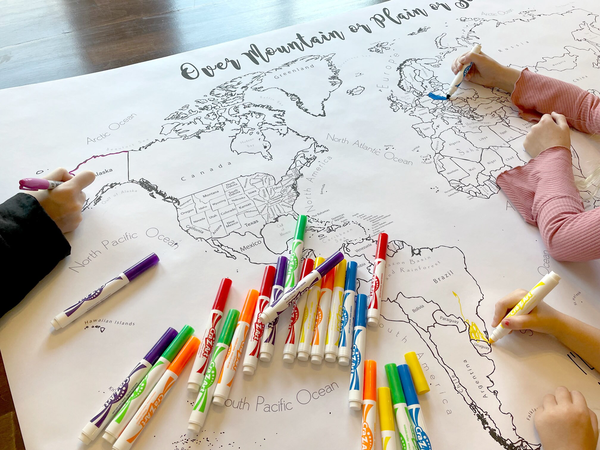 Missionary Map Print - Missionary Call Opening Coloring Poster - Called ...