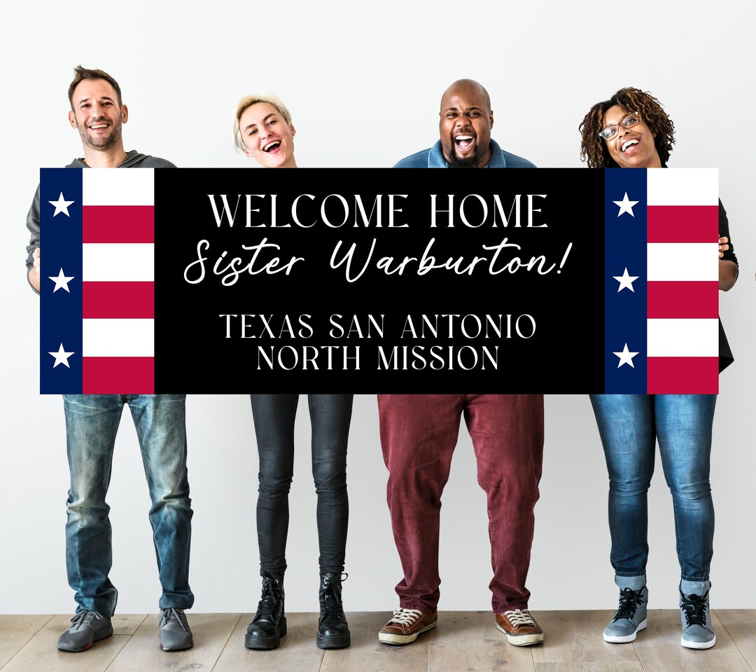 Welcome Home Missionary Banner – Custom Mission Homecoming Sign, 6’x2 ...