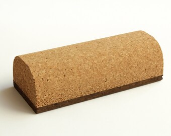Lightweight Cork sanding block, sandpaper holder hand tool with rounded top