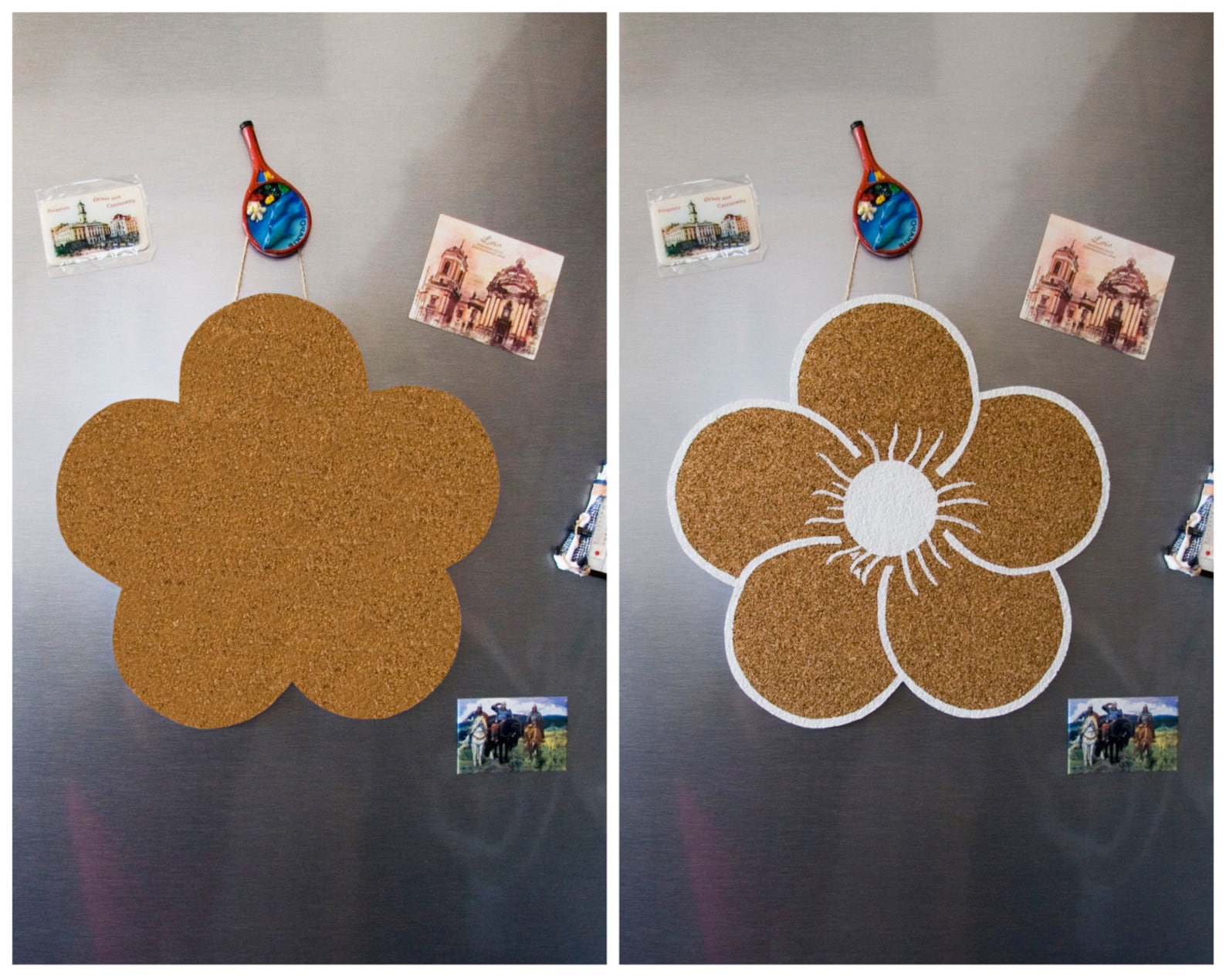 FLOWER cork board pin board notice memo message photos note Etsy