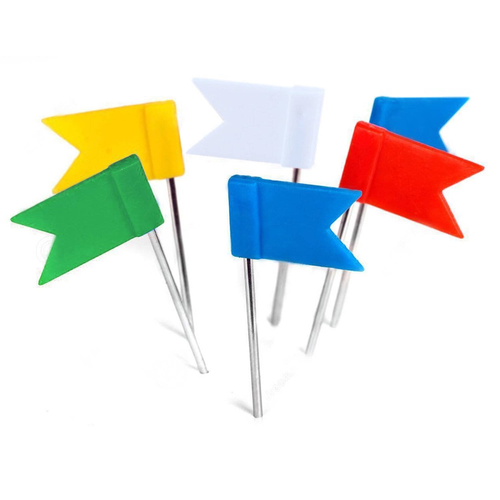 Flag shaped Push Pins for Cork board map pin board thumb Etsy