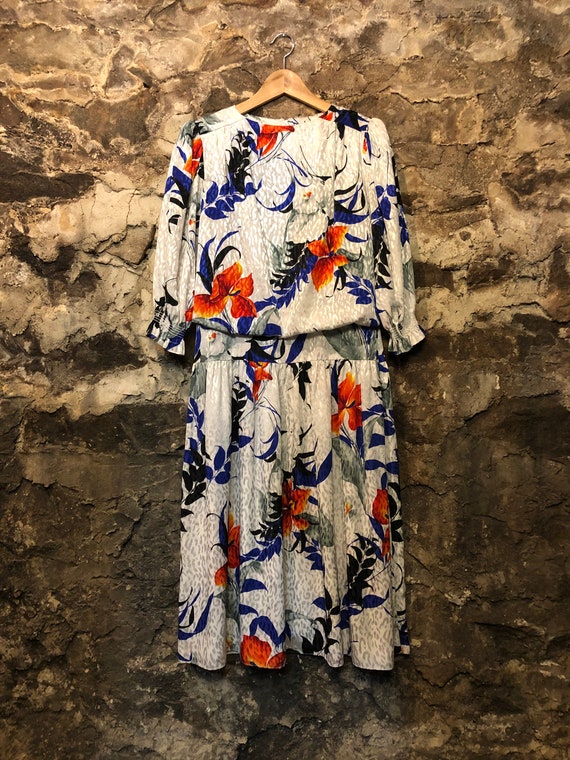 Abito vintage al giglio arancione Etsy Italia