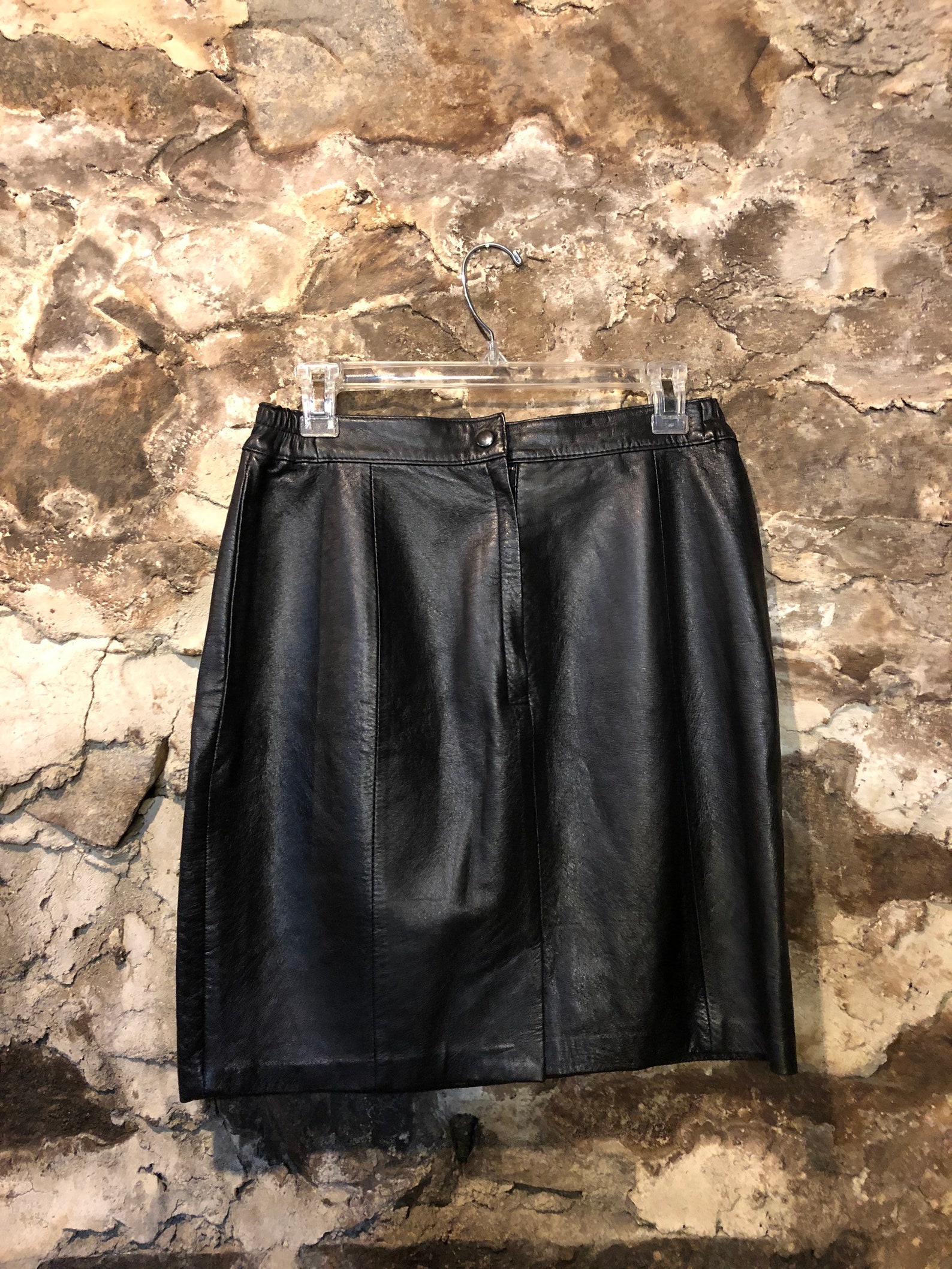 VINTAGE Leather Mini Skirt | Etsy