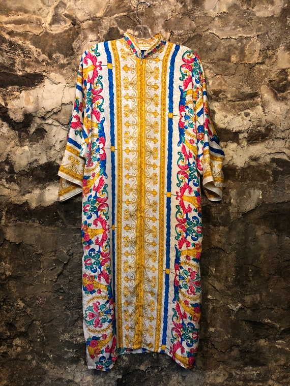 VINTAGE Ruth Norman Abstract Colourful Dress