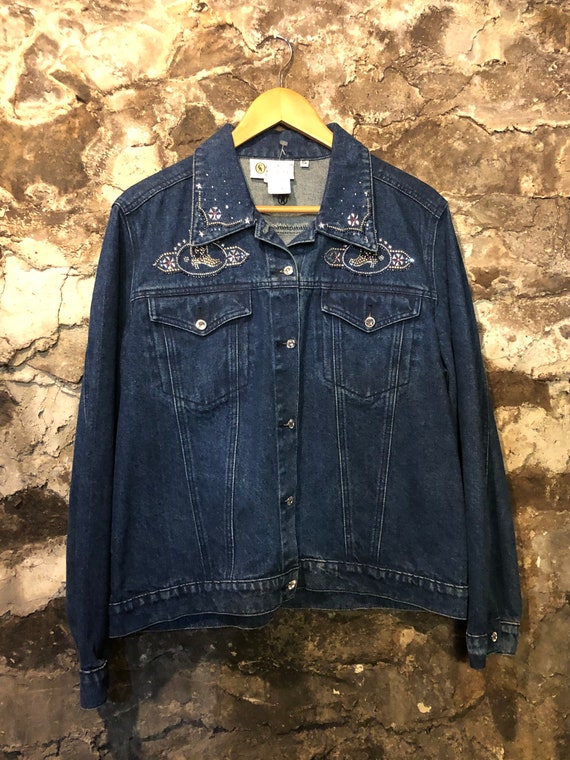 bedazzled denim jacket