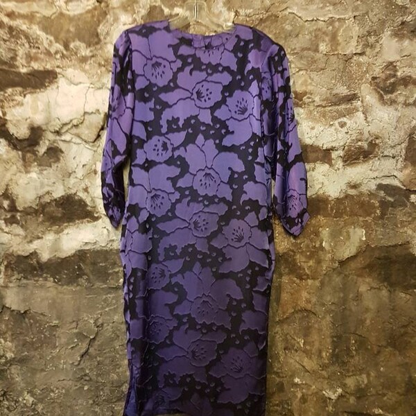 Purple Floral Dress Etsy