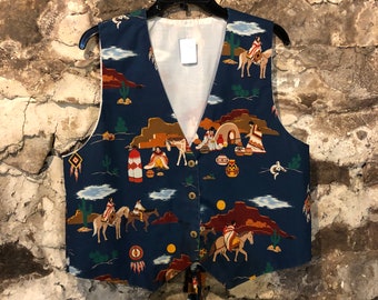 VINTAGE Indigenous Inspired Unisex Vest