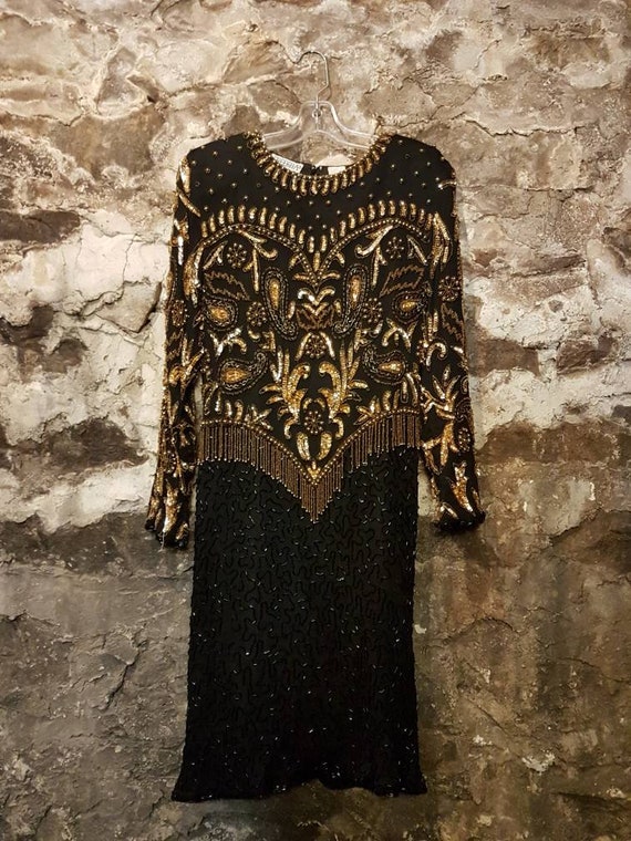 VINTAGE 100% Pure silk stunning dress