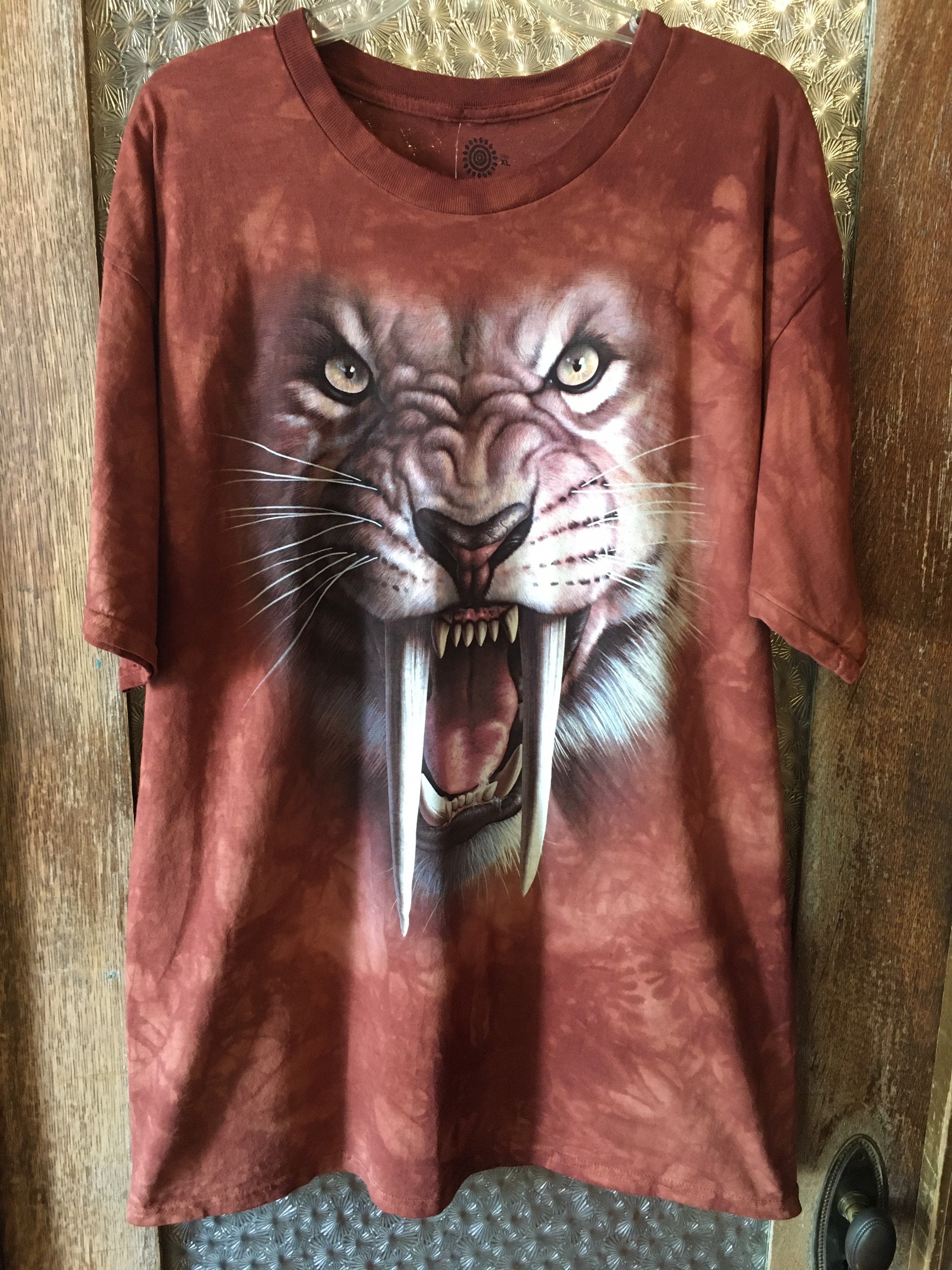 saber tooth tiger t shirt