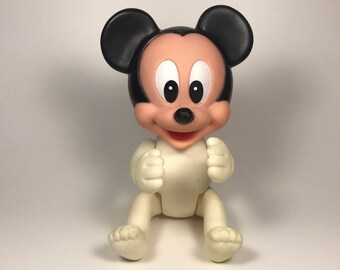 vintage rubber mickey mouse doll