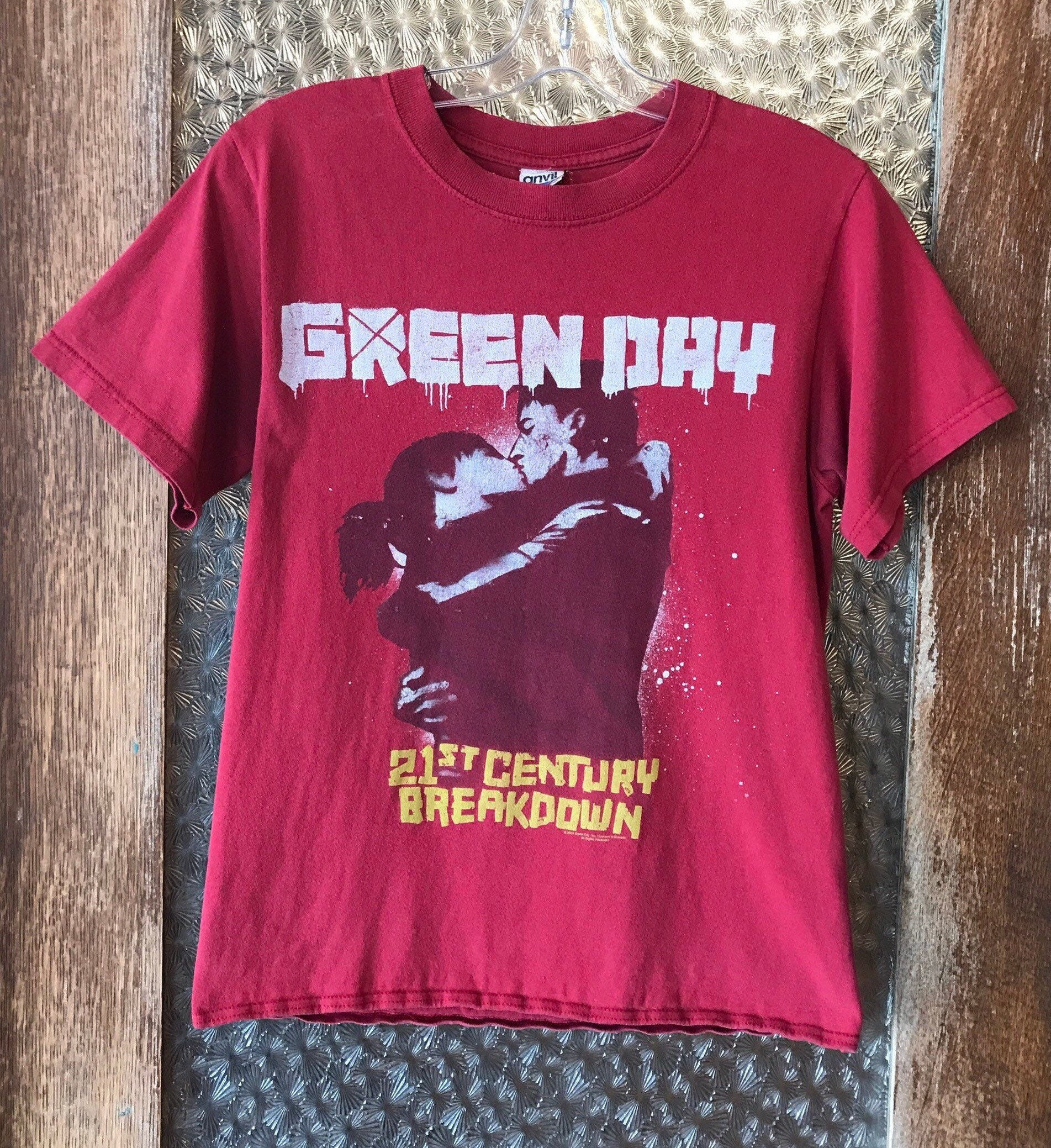 Red Green Day 21st Century Breakdown 2009 Tour T-shirt UK