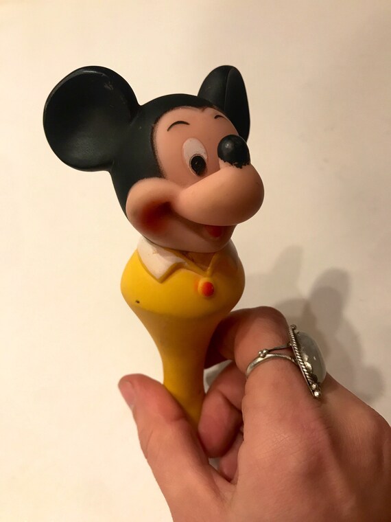 Vintage Mickey Mouse Baby Teether Etsy