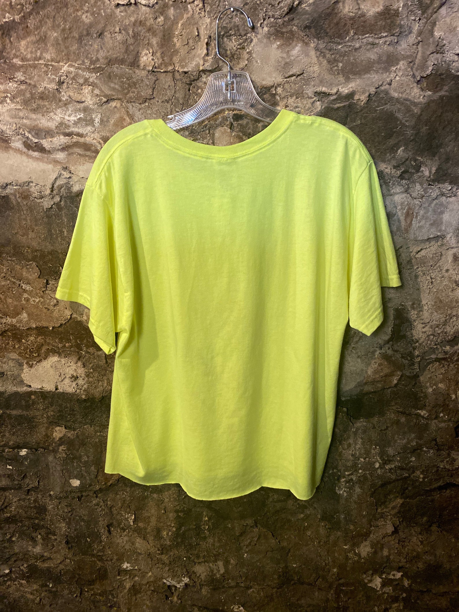 VINTAGE Highlighter Yellow Skull T-shirt - Etsy