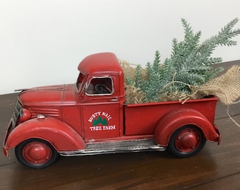 old truck christmas tree christmas tree truck red truck farmhouse table decor farmhouse decor fixer upper decor rustic table decor - Christmas Truck Decor old truck christmas tree christmas tree truck red truck farmhouse table decor farmhouse decor fixer upper decor rustic table decor - Christmas Truck Decor
