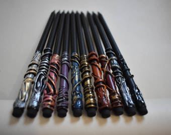 Pencil wands - Harry potter inspired gift idea school birthday gift party