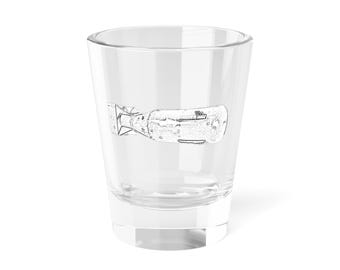 Atomic Bomb Shot Glass: Little Boy Design, History Buff Barware