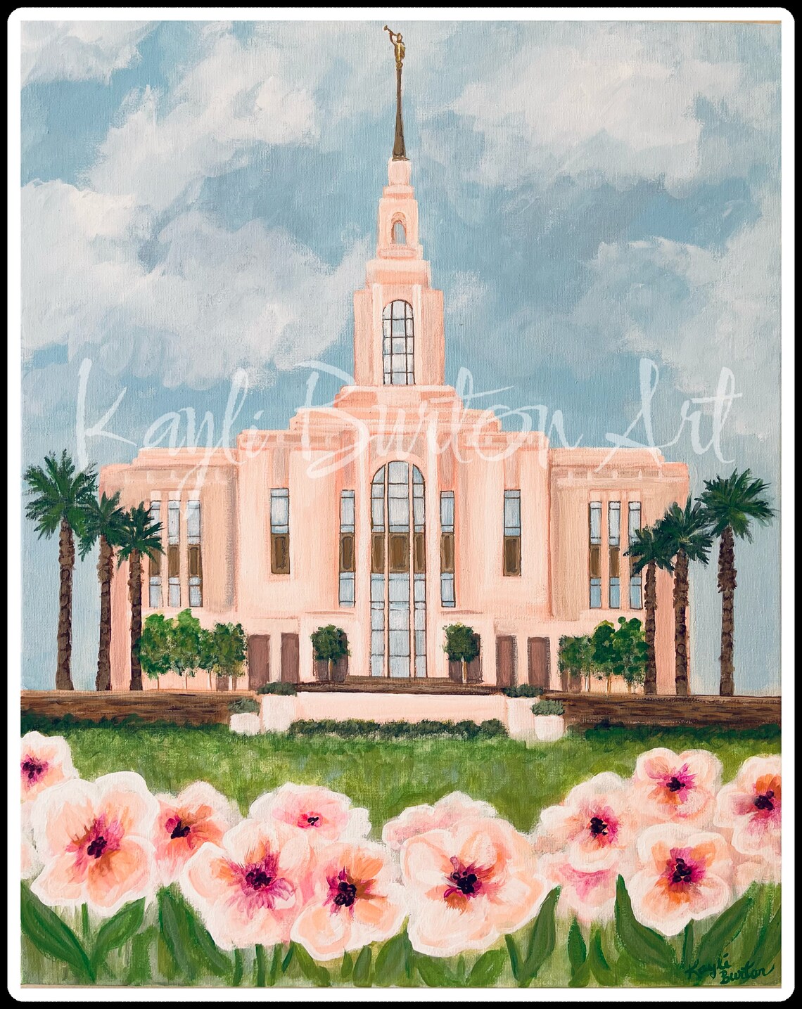 LDS Red Cliffs Temple Art - Etsy
