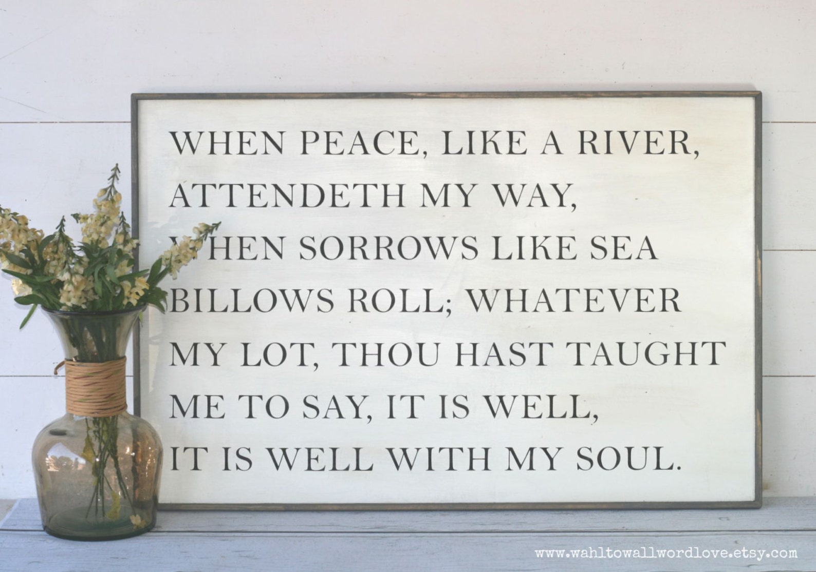 It is Well With My Soul Wood Sign Christian Hymn Sign It is Etsy