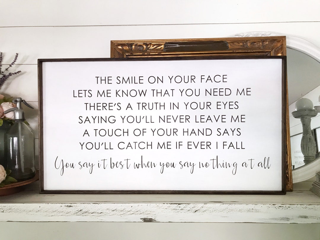 You say best when you say nothing