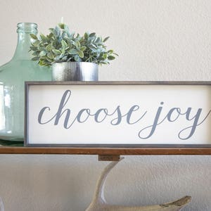 Choose Joy sign, wooden joy sign, farmhouse style wood sign, JOY sign, vintage style joy sign, joy wall art, encouragement gift, joy decor