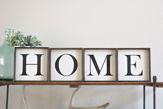 home sign home letters home wall art home wooden signs etsy