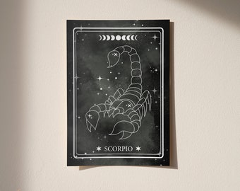 Scorpio Card - Post Card | Photo Card (4 x 6 inch or 10 x 15cm)