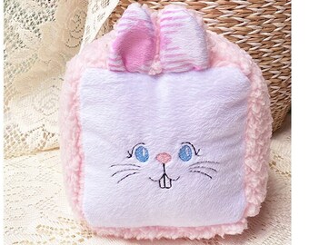 Pink Bunny Block - Soft Block for Babies and toddlers