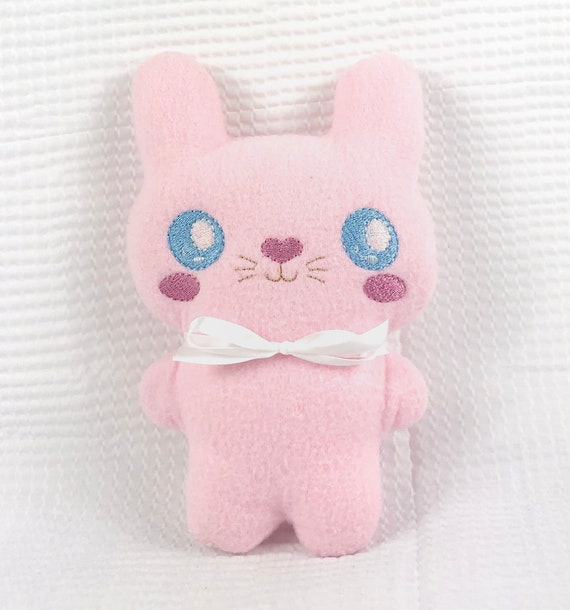 pink bunny plushie