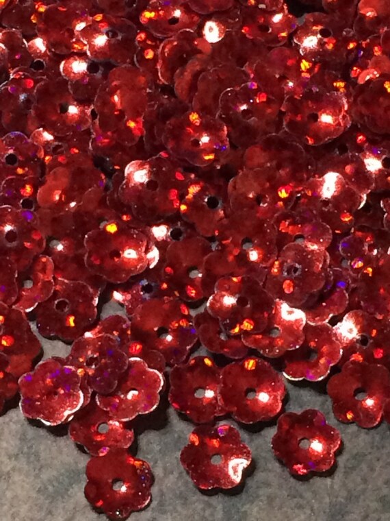 Sequins 10mm 1000//Pkg Red