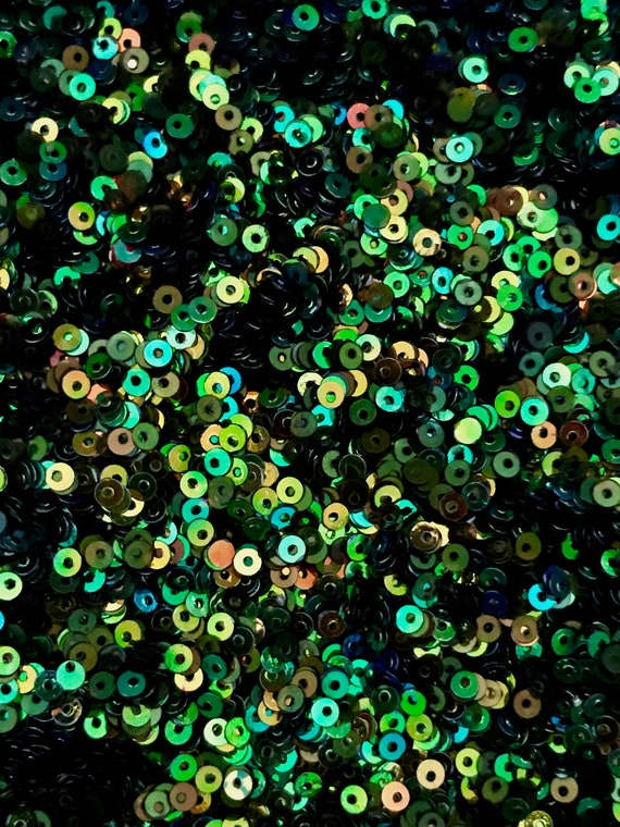 Sequins Tiny 3mm Black Gloss Round Flat Choose Pack Size