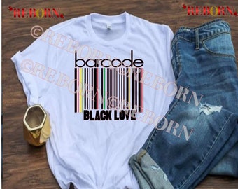 The Bar Code for Black Love Unisex T-Shirt