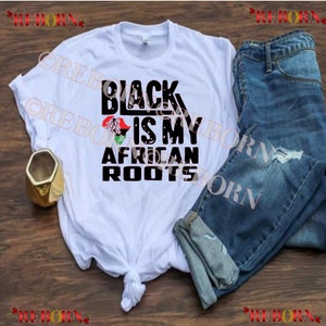 Black is my African Roots Unisex T-Shirt