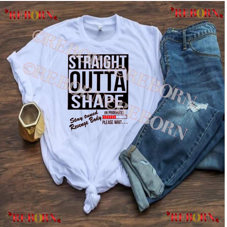Straight Outta Shape Unisex T-Shirt image 1