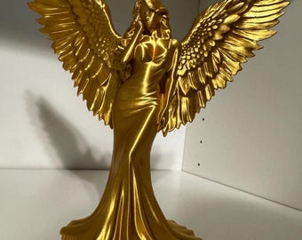 Ángel impreso en 3D. ¡Perfecto para cualquier estantería!