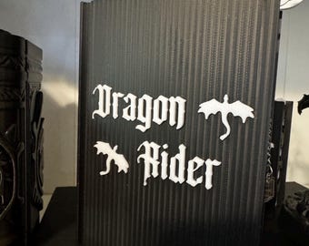 Marcapáginas de Jinete de Dragón / Organizador de marcapáginas de fantasía impreso en 3D / Regalo para amantes de los libros / Accesorio de lectura para estantería