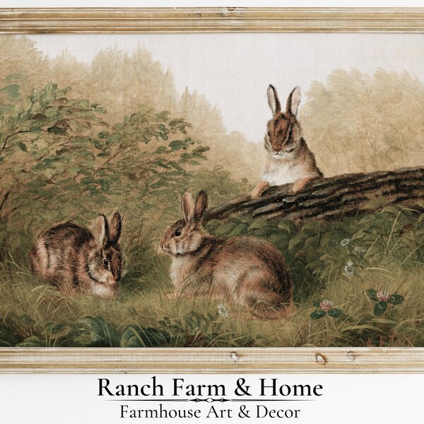 Rabbit Painting - Etsy