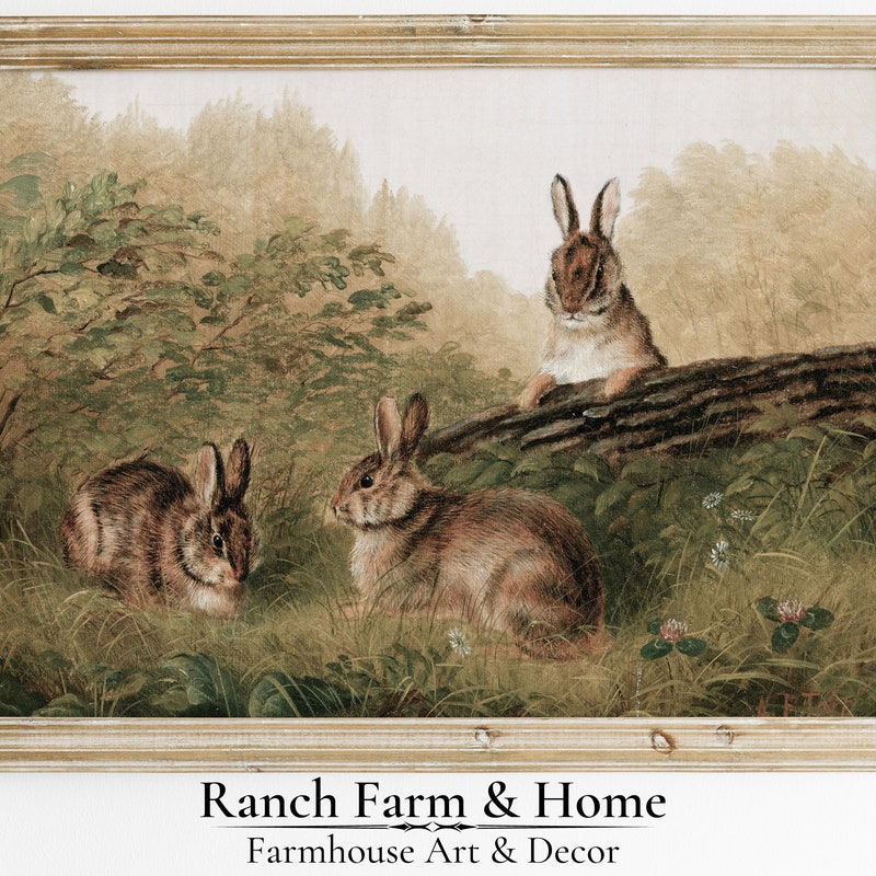 Rabbit Painting - Etsy