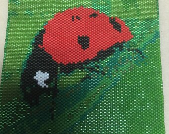 Peyote pattern - Ladybug