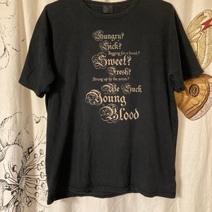 Radiohead vintage "We Suck Young Blood" W.A.S.T.E Camisa mediana
