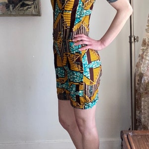 Vintage 1960's psychedelic print romper playsuit image 2