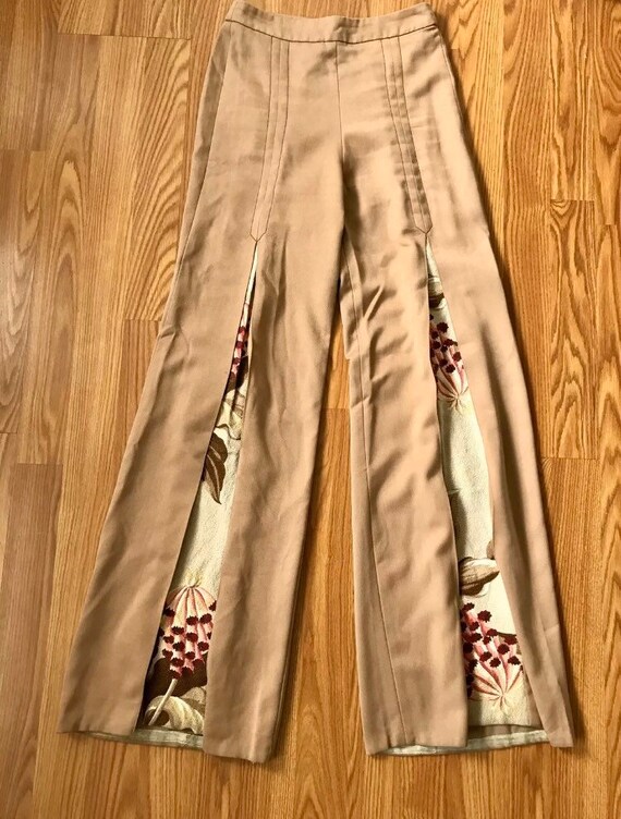 Vintage 70’s Women’s Size 6 Wide Leg Flare Floral