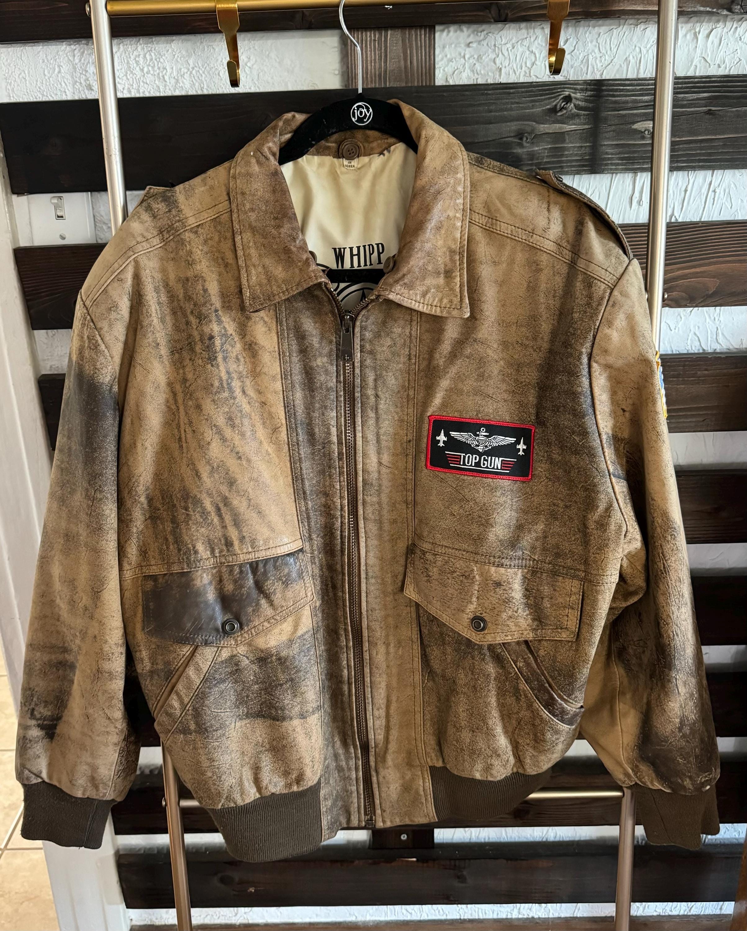 R*n様 70-'s France製 suède leather flight Men's Grey RAF B3 Bomber Flying Aviator Distressed Leather