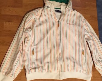 Men's Embroidered COOGI Australia Zip up Hoodie Jacket Size Large