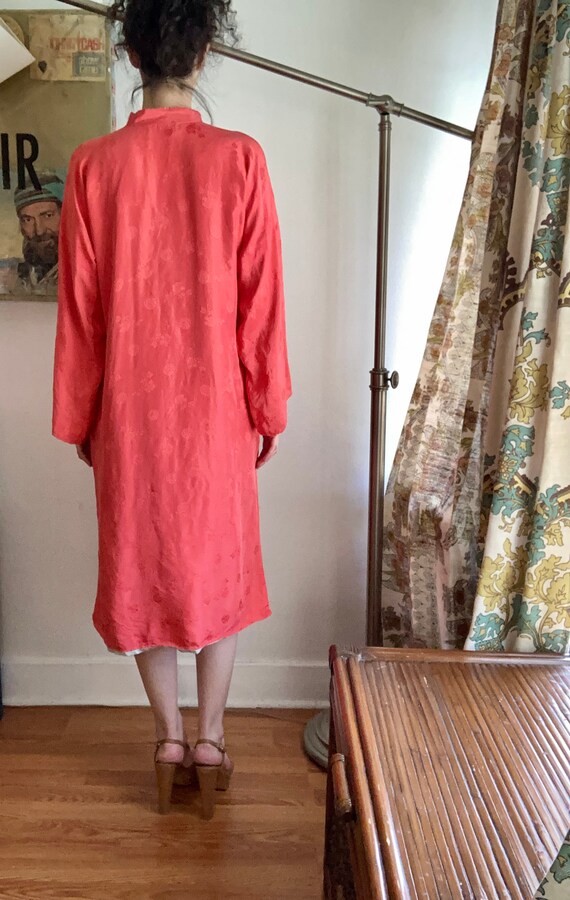 Vintage 50’s Coral//Silk Saks Fifth Avenue Cheong… - image 2