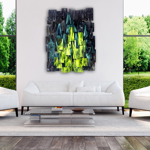 3d Glass Wall Art - Etsy - Decorative 3D Art On Transparent Glass Wall Backing
