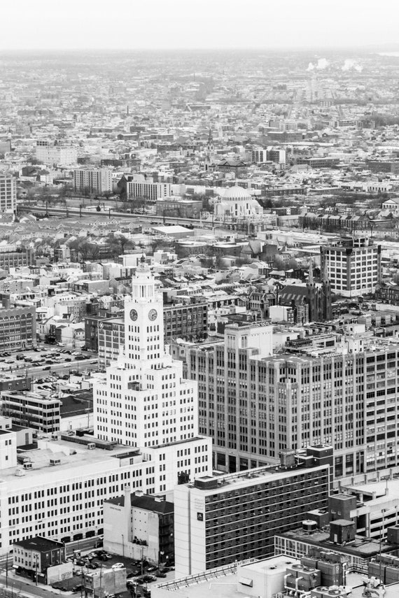 Philadelphia Former Inquirer Building Aerial Portrait Photo Etsy